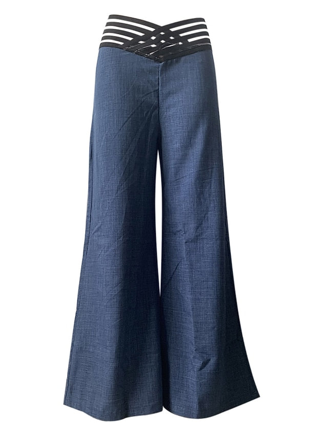 Women's Wide Leg Pants Trousers Fashion Streetwear Work