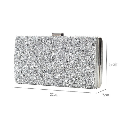 Glitter Clutch Women's Silver