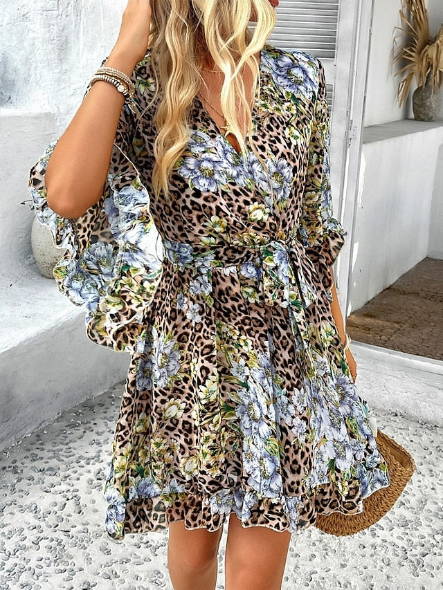 Women's Mini Dress Casual Dress Floral Dress Summer Dress