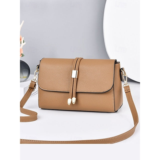 Burgundy Bags in Crossbody Leather Black Women's Faux and