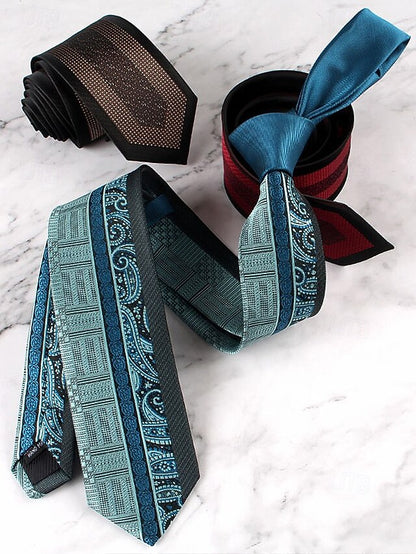 with Men's Classic Necktie Pattern Polyester