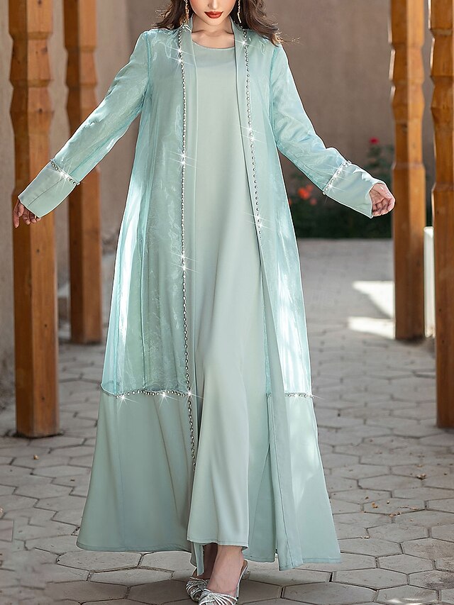 Floor the of Bride Vintage A-Line Crew Mother Dress Neck Elegant