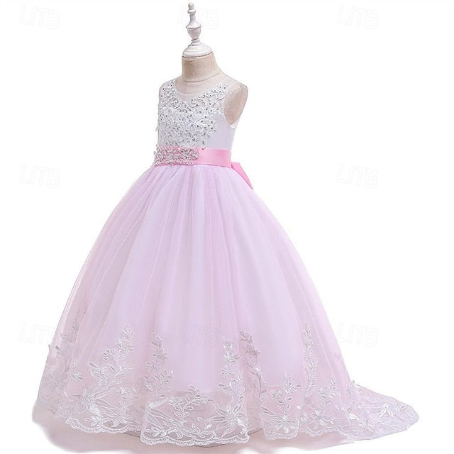 Princess Kid's Girl Girls' Flower Dress