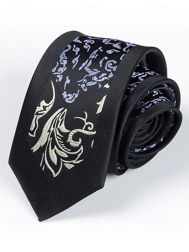 Narrow - 6cm Tie Pattern Positioning Stripe Men's