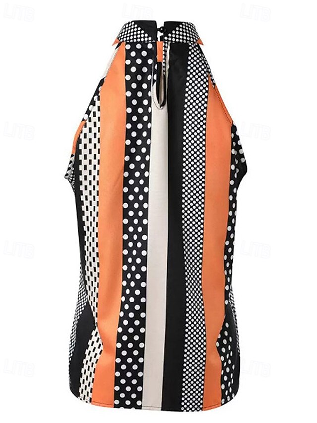 Women's T Shirt Tank Top Tee Top Polka Dot Striped Fashion