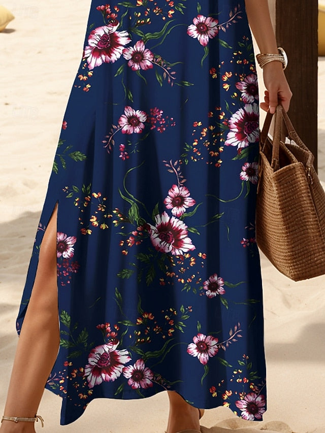 Women's Maxi Dress Knit Dress Casual Dress Sundress A Line