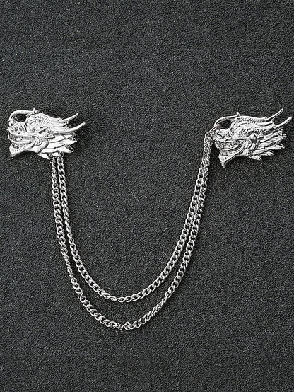 Elegant Pins Reindeer – Men's Alloy Christmas Collar