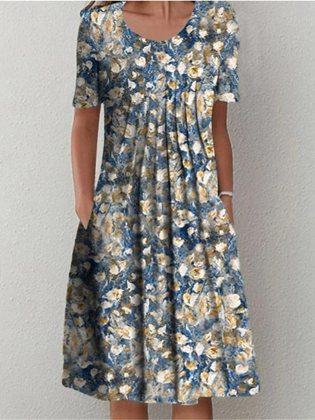 Women's Midi Dress Casual Dress Summer Dress Streetwear