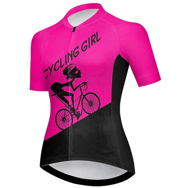 Women's Cycling Jersey Graphic Letter & Number Funny