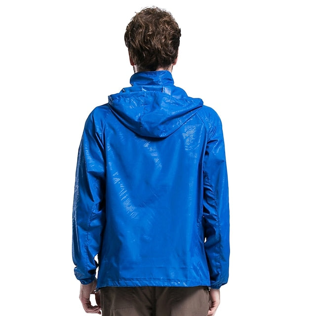 Women's Men's Waterproof Hiking Raincoat UPF 50+ UV