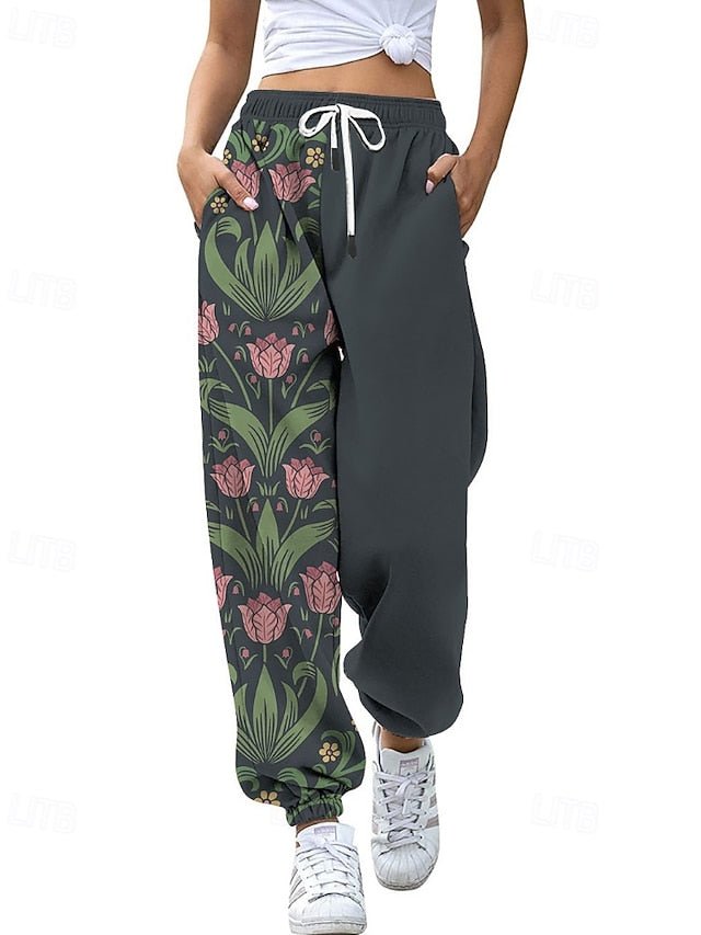 Women's Slacks Straight Streetwear Casual Full Length