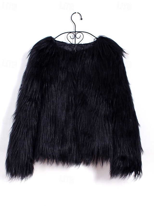 Warm Fur Furs Comfortable Coat Faux Leathers Women's