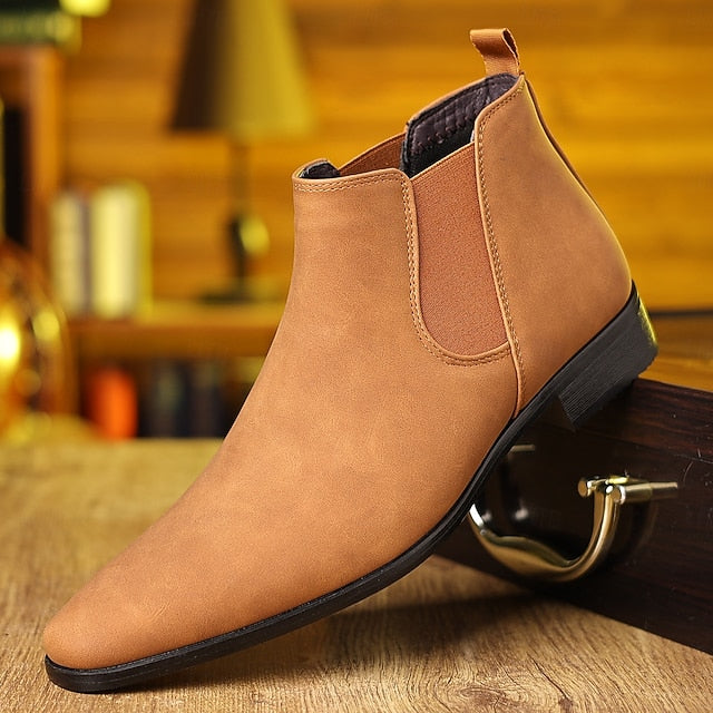 Business Boots Ankle Boots- for Chelsea Casual Men's