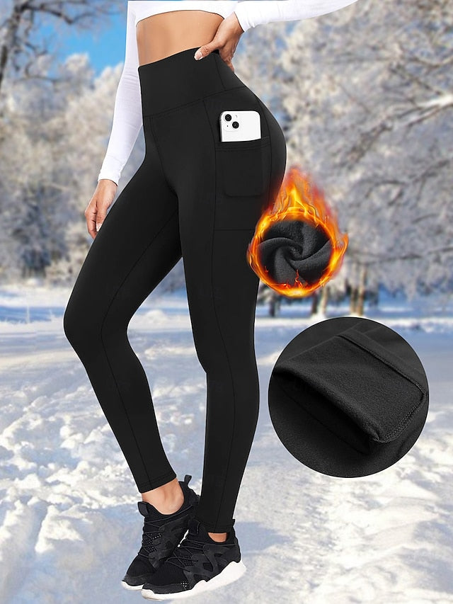 Women's Fleece Lined Leggings Tights Leggings Vacation