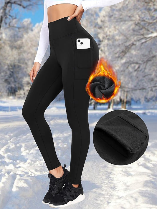Women's Fleece Lined Leggings Tights Leggings Vacation