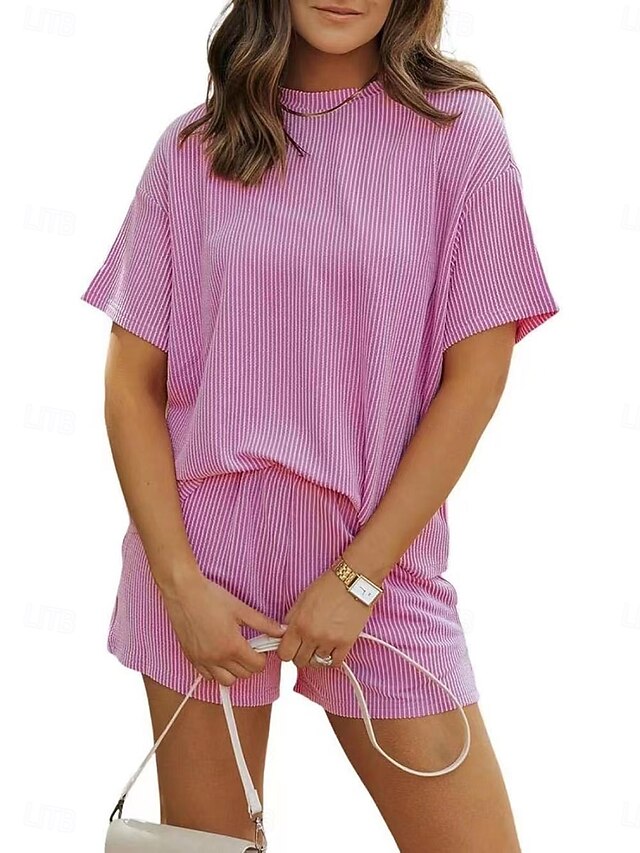 Women's Shorts Sets Bolero Top Short Sleeve Round Neck
