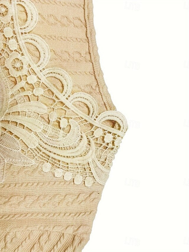 Women's Shirt Blouse Lace Tops Lace Plain Stylish Basic