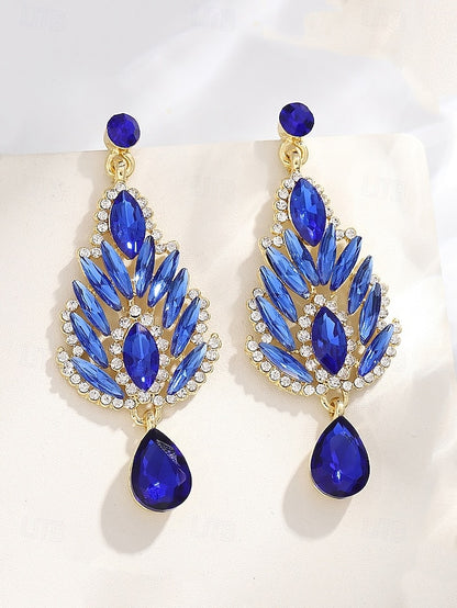 Women's Emerald – Green Crystal Earrings Drop