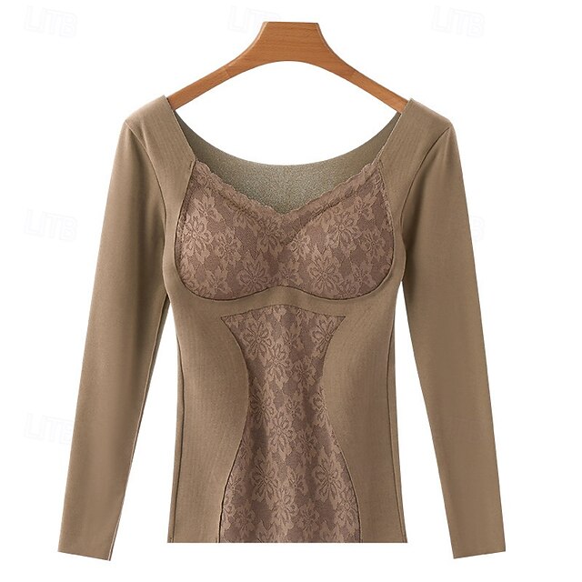 Women's Base Layer Top Thermal Underwear Underwear Warm
