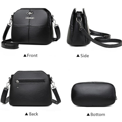 Leather Red Faux – Crossbody Bag Women's Small Minimalist