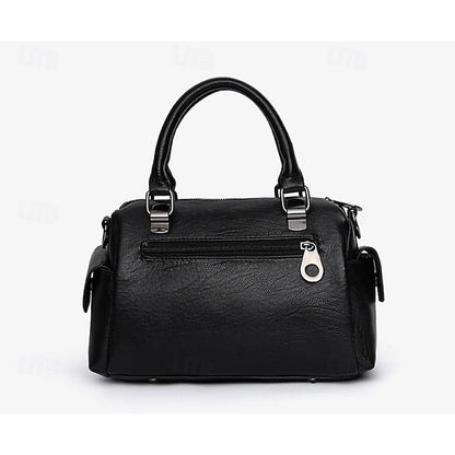 Stylish Large – Women's Blue Leather Handbag Faux