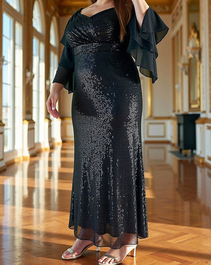 of Column Dress / the Bride Mother Sheath Plus Sparkle Size