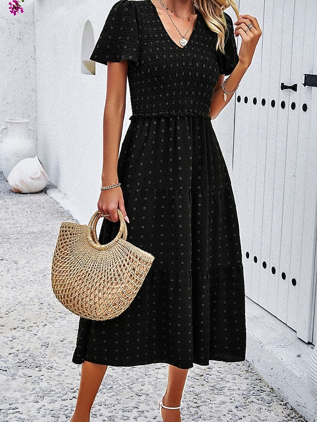 Women's Midi Dress Casual Dress Summer Dress Print Dress