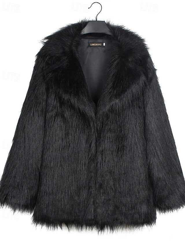 Women's Warm Fur Comfortable Furs Faux Coat