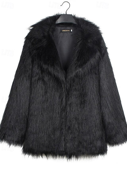Women's Warm Fur Comfortable Furs Faux Coat