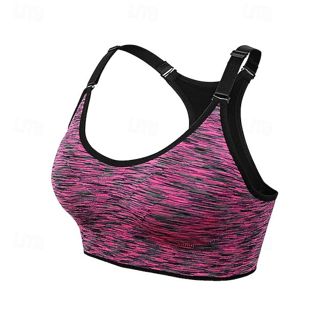 Women's Padded Bra Padded Tank Top Sports Bra Crew Neck