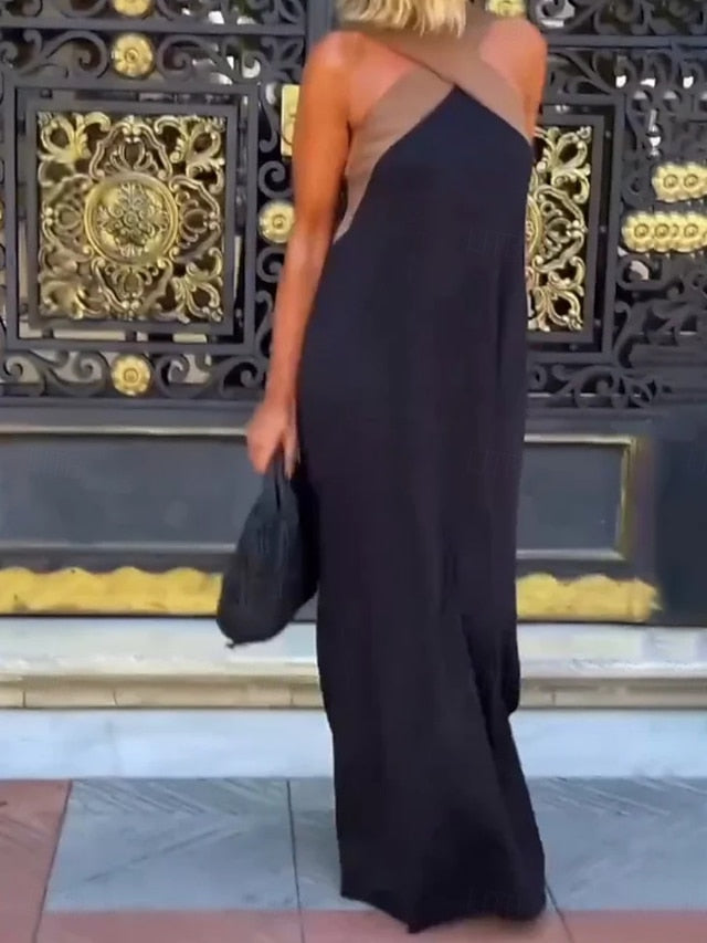 Women's Maxi Dress A Line Dress Summer Dress Halter Dress