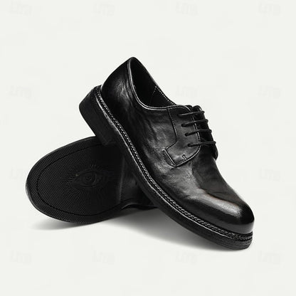 and Men's Tan Goodyear Derby Shoes Clean Leather Welt with