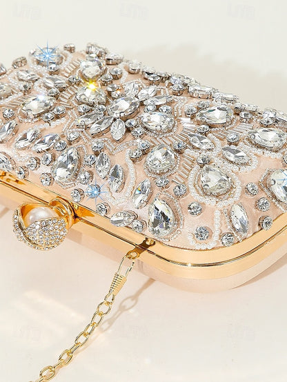 Clutch Bag Women's Crystal-Embellished