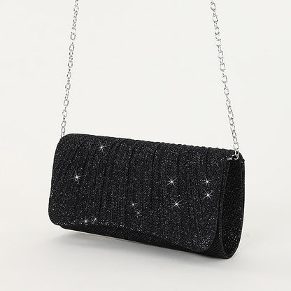 Silver Purse – Evening Women's Clutch Glitter Elegant