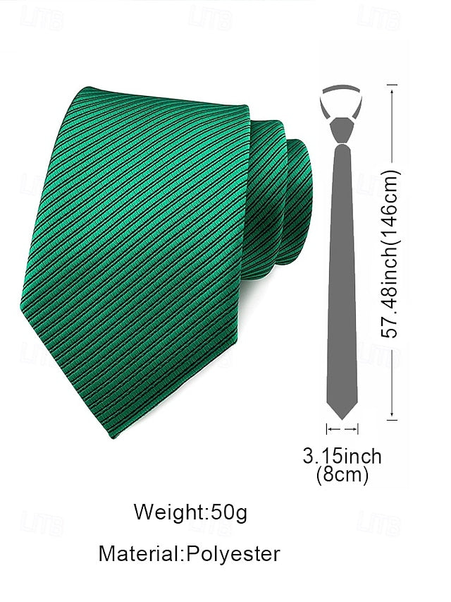 satin Men's tie striped