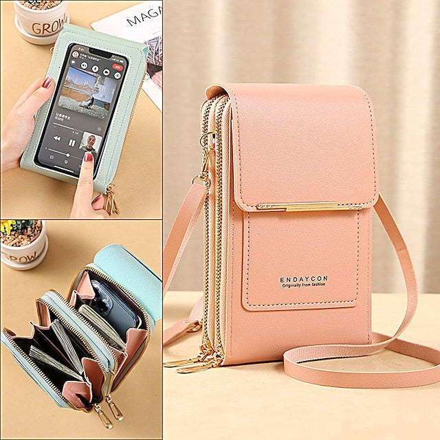 Women's Crossbody Mobile Purse Phone Bag Coin Wallet