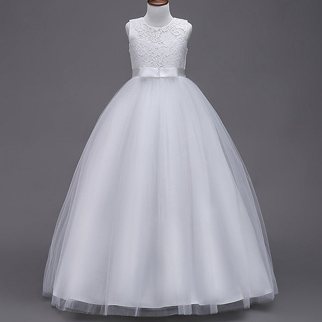 Dress Girls' Gown Girl Flower Party Evening