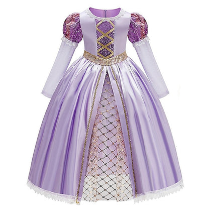 Rapunzel Party Princess Girl Dress Fairytale Flower Sofia Theme