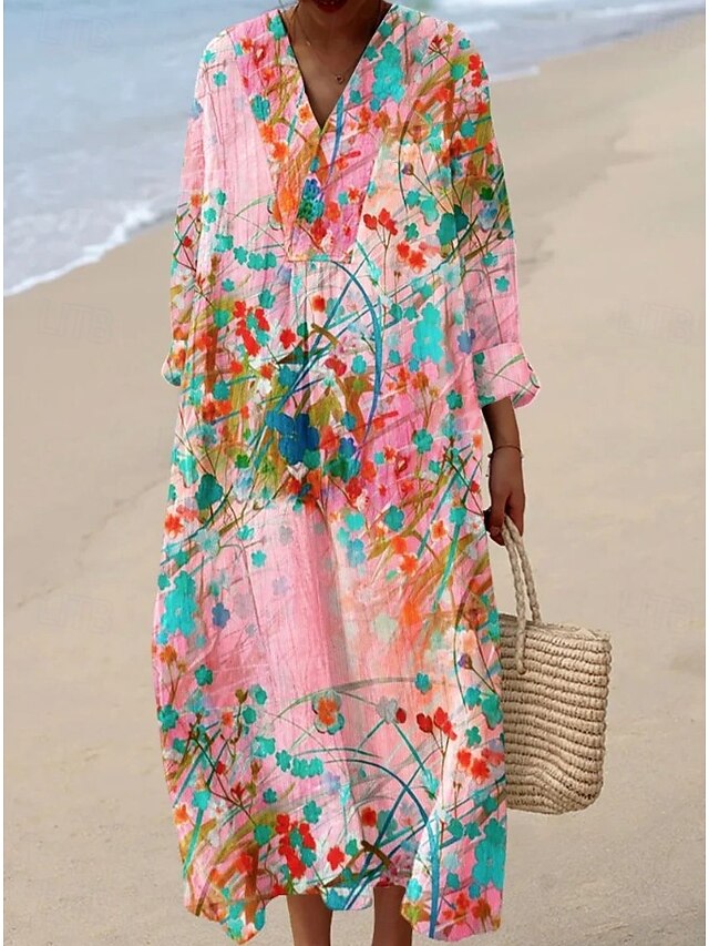Women's Maxi Dress Shift Dress Casual Going out Loose Fit