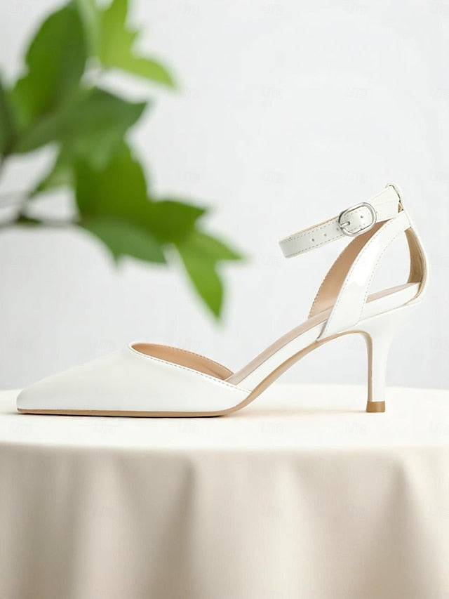 Ankle Glitter Heels Gold Strap Women's