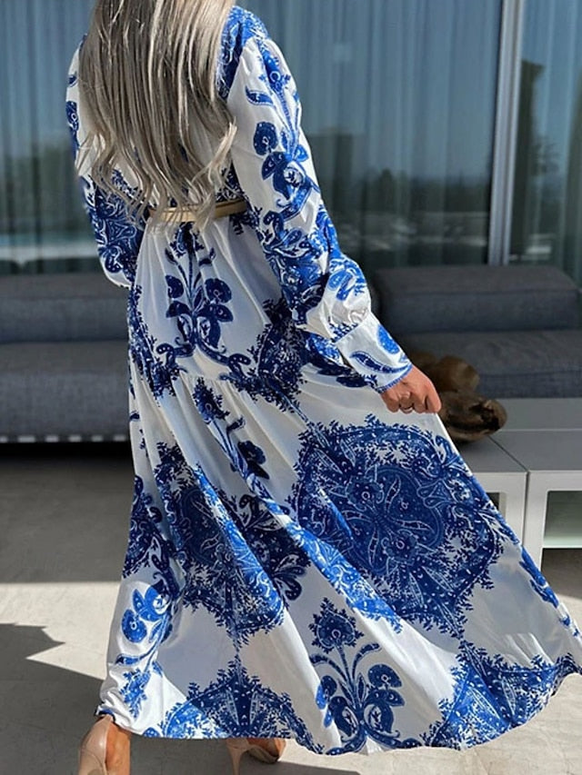 Women's Maxi Dress Shirt Dress Casual Dress Swing Dress A