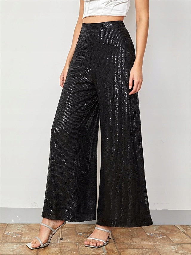 Women's Wide Leg Pants Trousers Fashion Streetwear Full