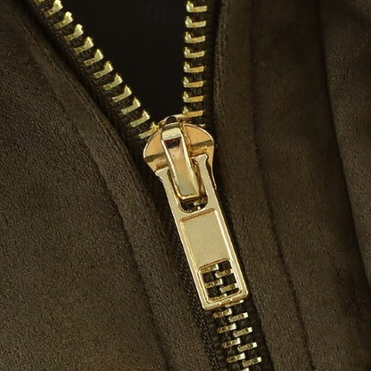 Warm Zipper Jacket Casual Comfortable Pocket Women's