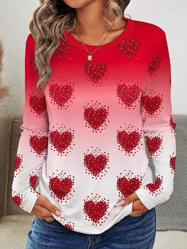 Valentine's Day Women's T Shirt Graphic Vintage