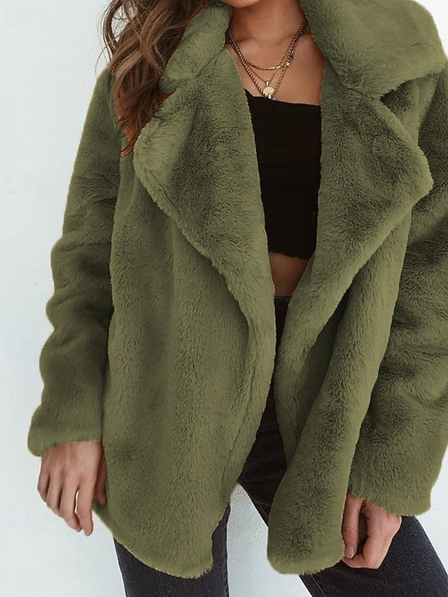 Women's Comfortable Teddy Coat Warm Furs Fur Faux