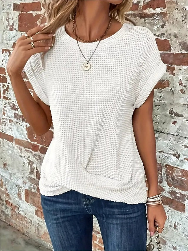 Women's T Shirt Plain Fashion Stylish Classic Short Sleeve