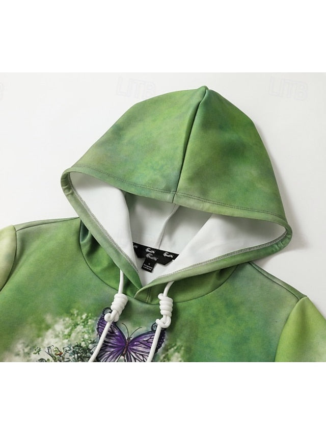 Women's Hoodies Graphic Vintage Daily Casual Long Sleeve V