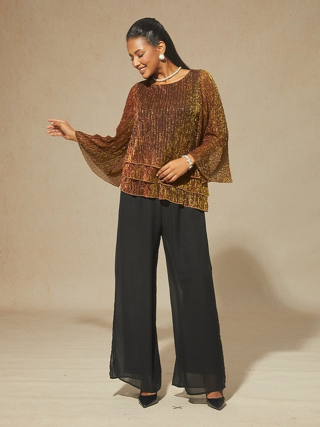 Women's Blouse Dressy Tops Flowy Tops Chiffon Tops Sequins