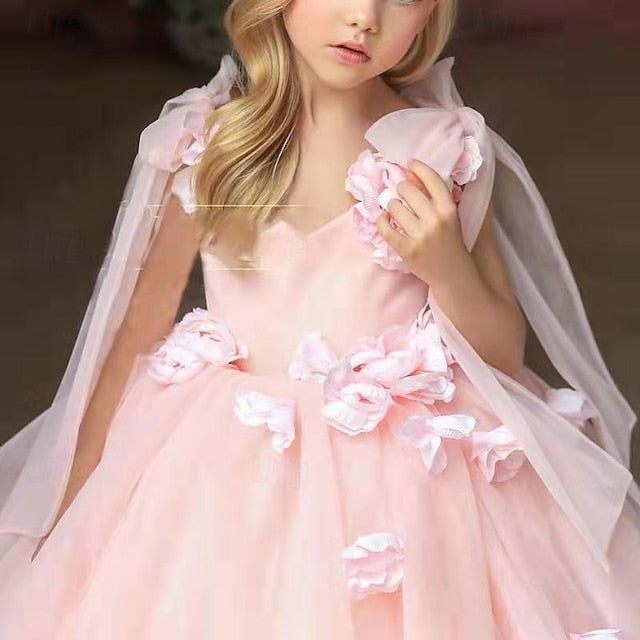 Dress Flower Communion Party First Girls' Girl