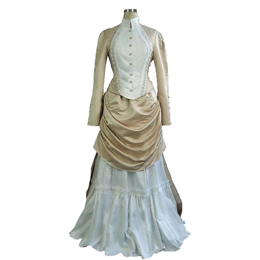 Top Dress Victorian 1910s Edwardian Floor Length Dress Outfits